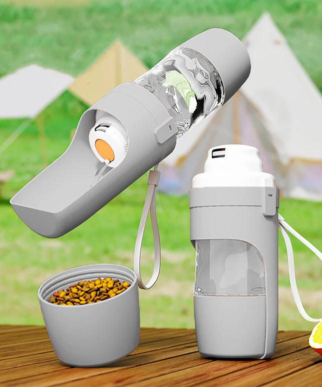 petsfeeder - Portable Dog /Cat Water Bottle & food container and feeder 