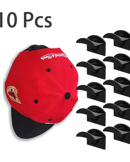 HatHook - 10Pcs minimalistic hat rack, hats / headphone / chain  