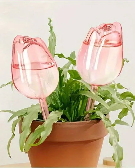 Auto plan watering Pink Tulip , Suitable for Indoor and Outdoor Plants-8pcs pack