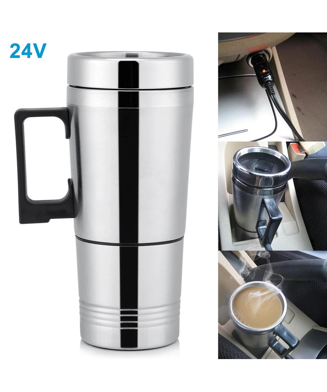  HeatMug -24V 300ML stainless steel electric Car Heating mug