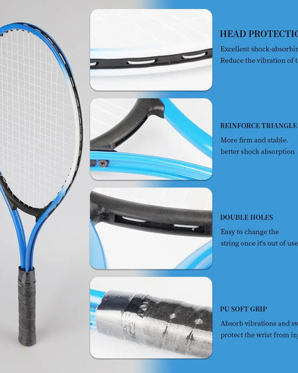 2Pcs Tennis Rackets Included Tennis Bag and ball