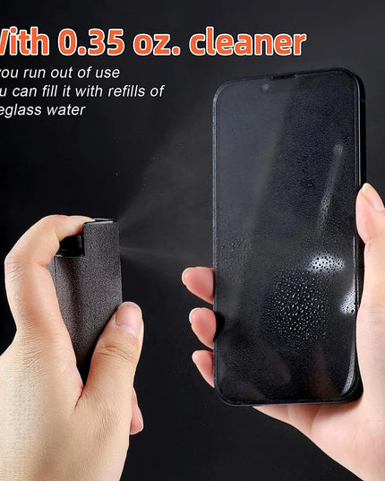 2 in 1 Microfiber Screen Cleaner & Spray Bottle for electronics cleaning