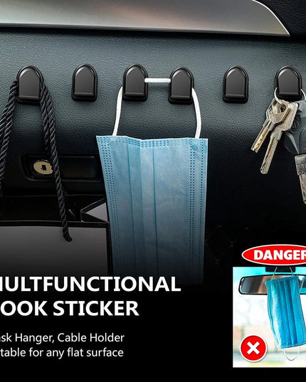 10pcs Mini Car Hooks usb holder / hanger