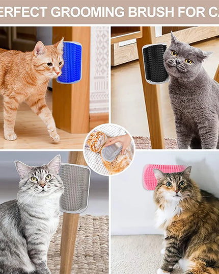 mounting Cat self grooming brush 