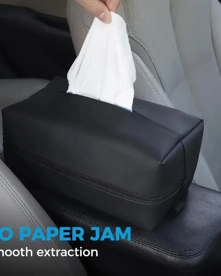 Strap on Car Tissue Box