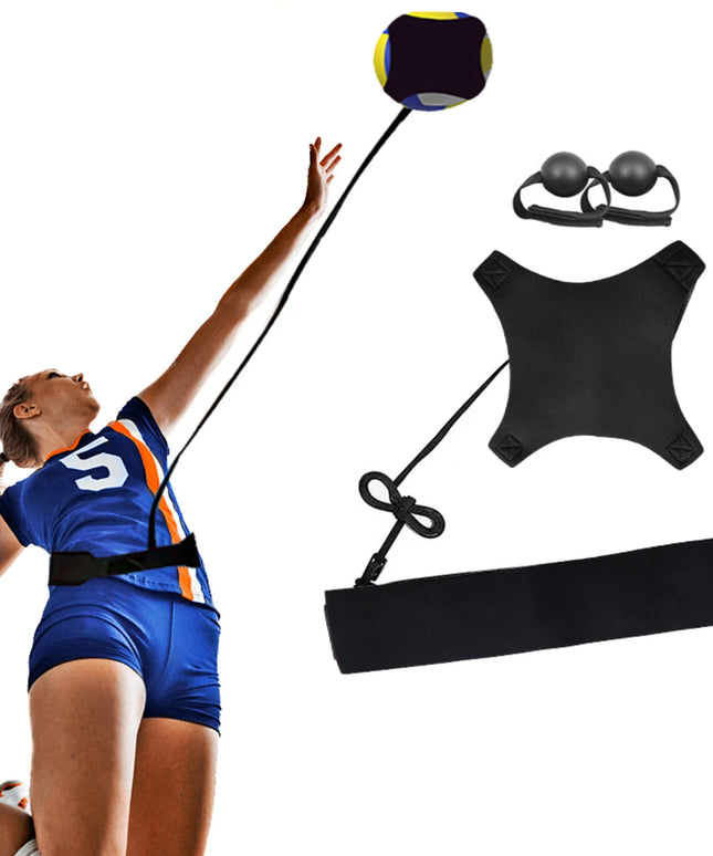  Volleyball Trainer - rebound attached ball with Elastic Cord 