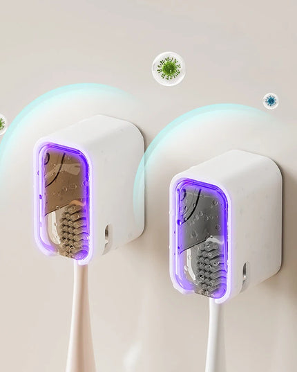 Toothbrush Holder- 2PCS Flip-Top Wall Mounted Toothbrush holder