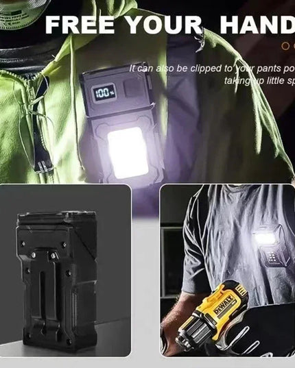 Portable mini super LED Flashlight with multi lights -bright / rechargable / powerbank / magnetic 