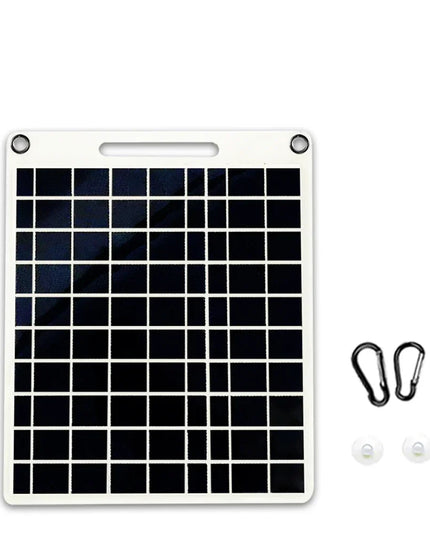 100W Solar Charger with Dual USB Ports, Waterproof & Portable Solar Panel for Emergency  
