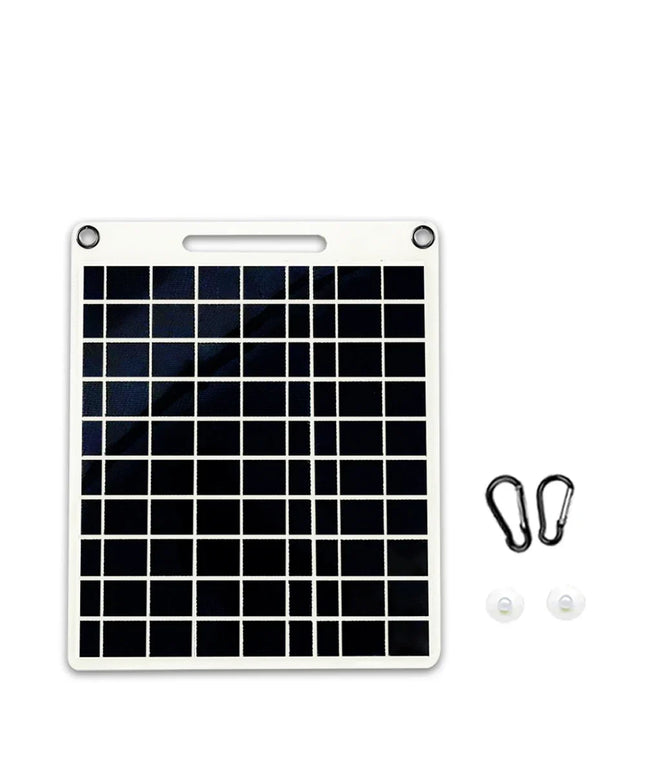100W Solar Charger with Dual USB Ports, Waterproof & Portable Solar Panel for Emergency  