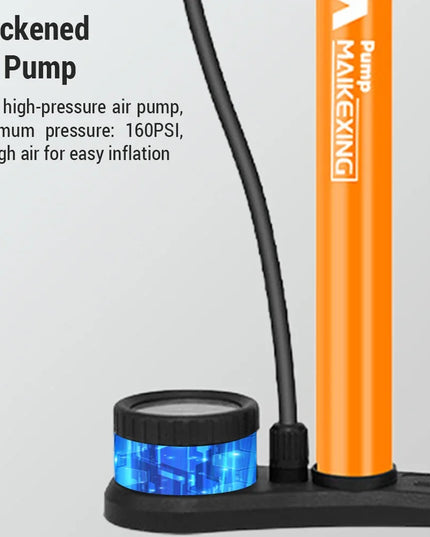 160PSI Gauge Airpump Inflator with 3-In-1 Nozzle balls / tires