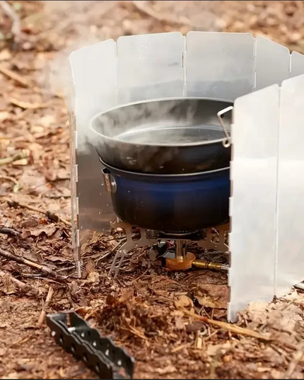 10 Ultralight Foldable aluminum alloy Stove Windshield plate