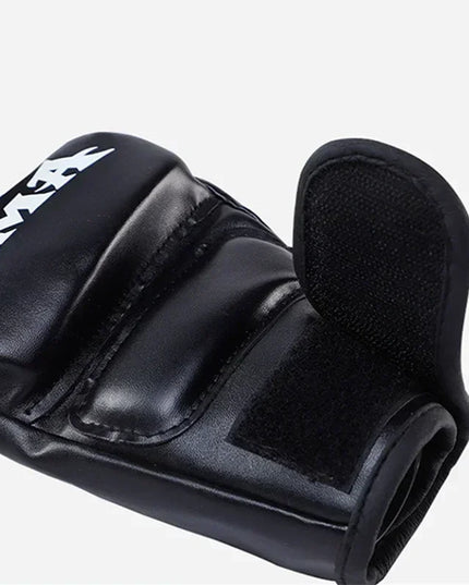 Professional MMA Gloves -Half Finger knucles Leather Cushion for Adult 