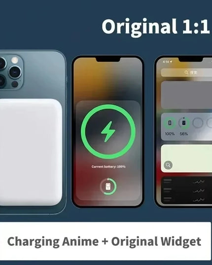 50000Mah Portable Magnetic Wireless Fast Charging Power Bank PD 22.5W- White color