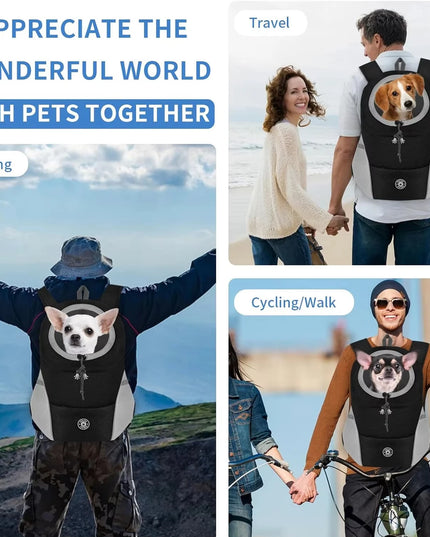 Open Pet shoulder bagpack