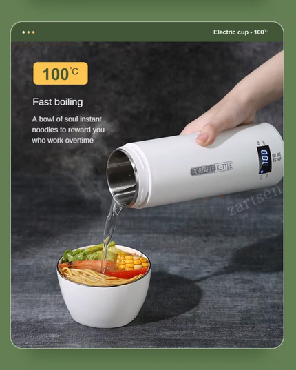 SmartBoil Pro Portable Electric Travel Kettle – 500ML Temperature Control Water Boiler