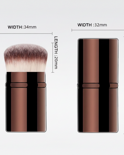 Retractable Kabuki Foundation & Blush Brush