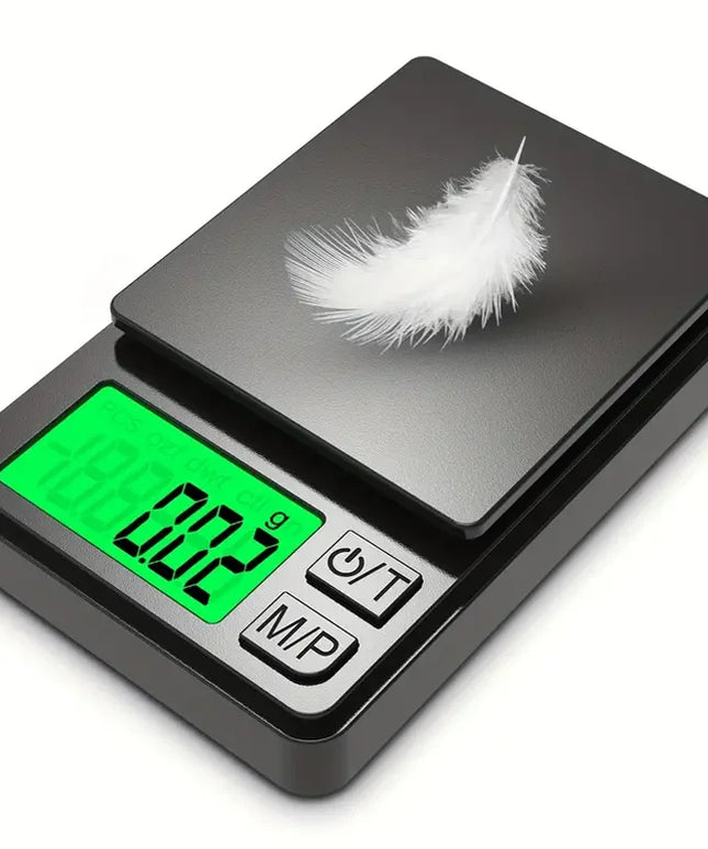 PrecisePocket- mini Precision Scale 1000G X 0.1G - Digital Gram, Food, Jewelry, Ounces/Grains 