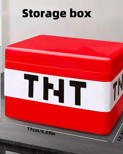 Minecrafters - Minecraft themed 200pcs magnetic building block set with free TNT Storage Box!