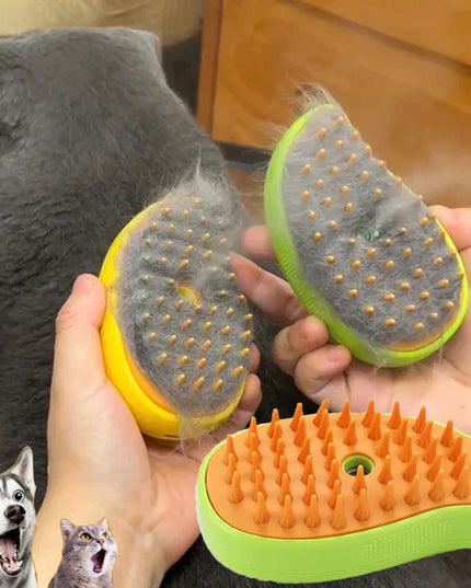 Steamycomb -Cat & Dog Steamy Brush Steam Brush for grooming & massage (Buy 1 and get 1 free!)