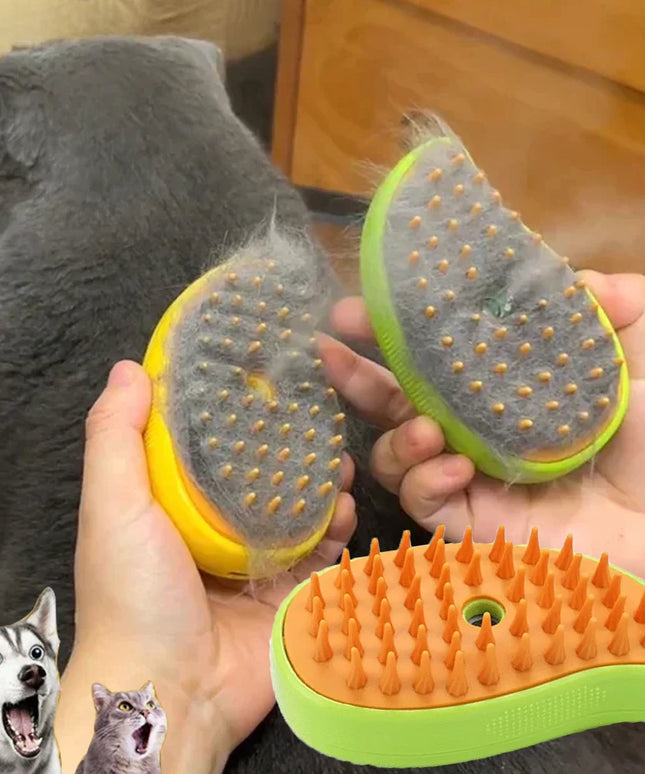 Steamycomb -Cat & Dog Steamy Brush Steam Brush for grooming & massage (Buy 1 and get 1 free!)