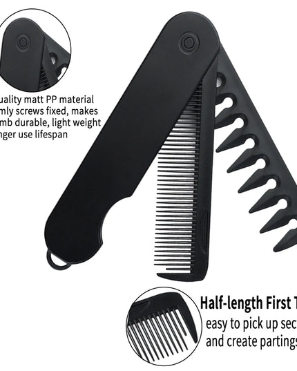 3 in 1 Pocket Folding Combs 