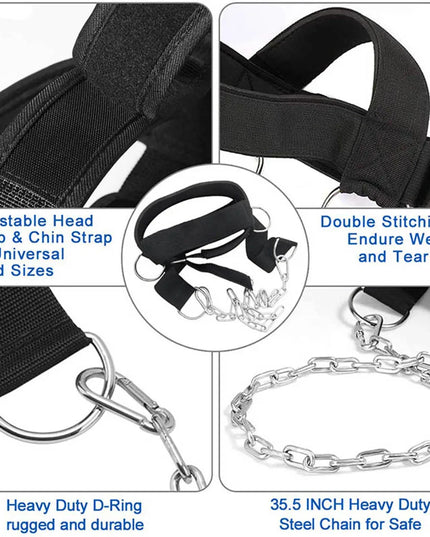 Gym Head Harness Exerciser Strap