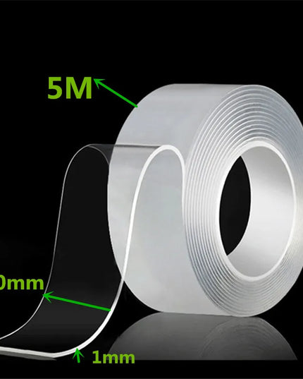 30mmx5M Nano strong & waterpoof Transparent Double Sided Tape 