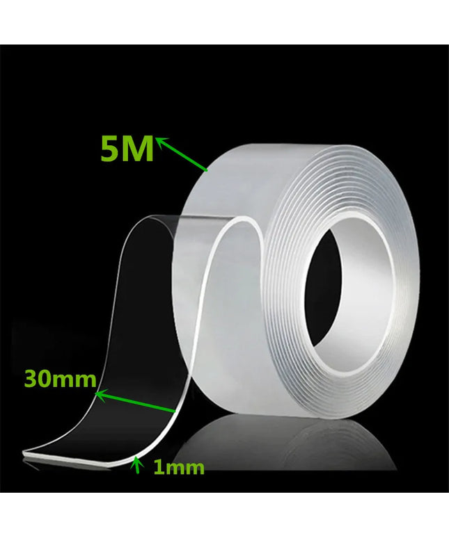 30mmx5M Nano strong & waterpoof Transparent Double Sided Tape 