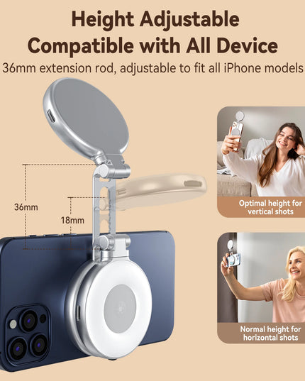 MagneticLight - rotating Magnetic phone Light & mirror