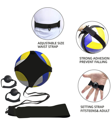  Volleyball Trainer - rebound attached ball with Elastic Cord 
