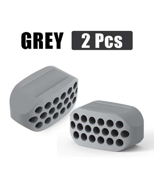Silicone Jaw Exerciser and Facial Toner - 2pcs