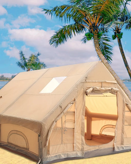 Portable ,inflatable and waterproof Camping Tent 4-8 People with Windows (with pump!)