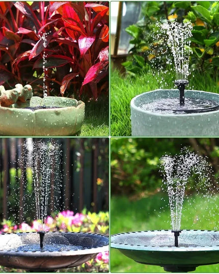 Outdoor fully wireless 2.5W solar fountain with pump kit & 6 nozzles (l akes/ pools / anywhere with water )