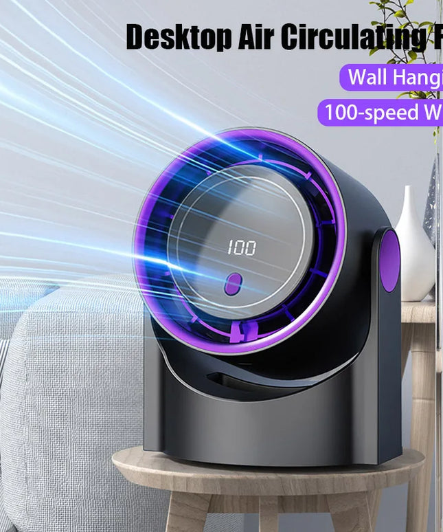 CoolWind- rechargeable portable strong fan + wall mount