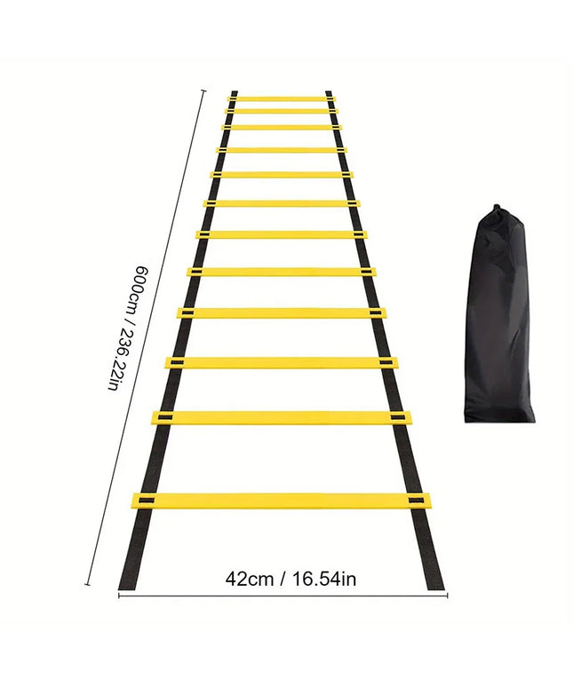 6M Agility Ladder Nylon Straps for Speed Training and Sports Flexibility 
