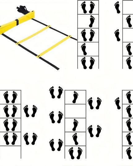 6M Agility Ladder Nylon Straps for Speed Training and Sports Flexibility 