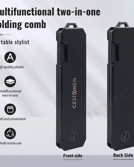 3 in 1 Pocket Folding Combs 