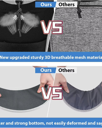 Open Pet shoulder bagpack