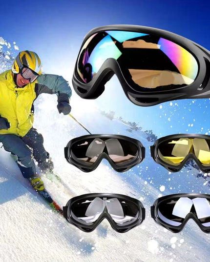 MultiGoggles - multi purpose black unisex goggles /glasses for kids & adults (Skiing / cycling ) -1pcs