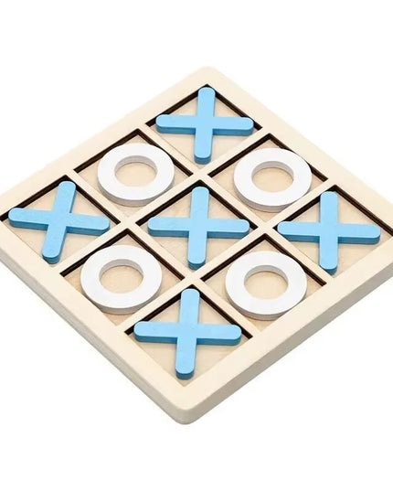 TikTac family board Game , this Wooden Montessori and aesthetic game can be a used as decoration as well