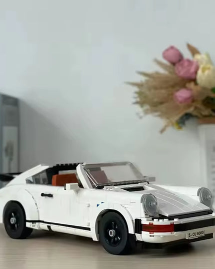 DIY Retro classic porsche building block decoration- 1458PCS