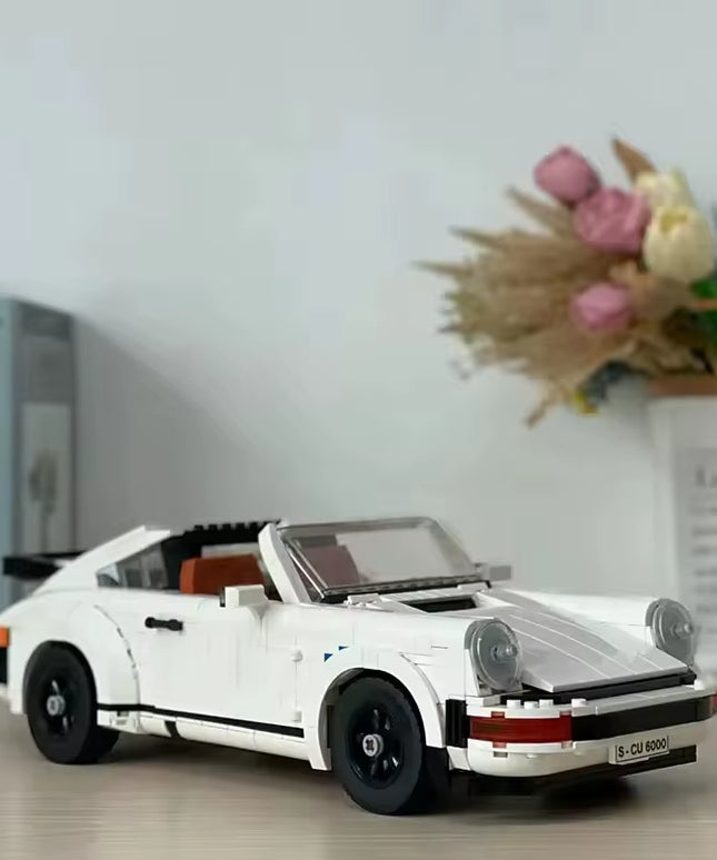 DIY Retro classic porsche building block decoration- 1458PCS