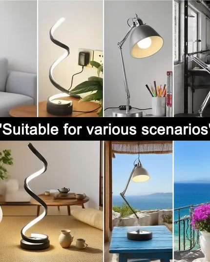 Spiral Dimmable LED decorative Table Lamp 