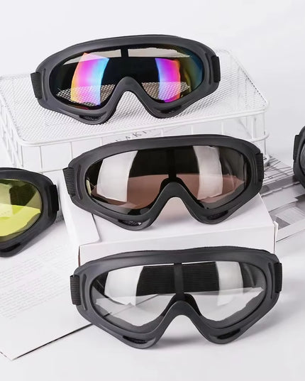 MultiGoggles - multi purpose black unisex goggles /glasses for kids & adults (Skiing / cycling ) -1pcs