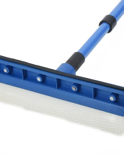 Adjustable & long 2 in 1 double sided Telescopic Window Glass Cleaner / Wiper with tip sponge