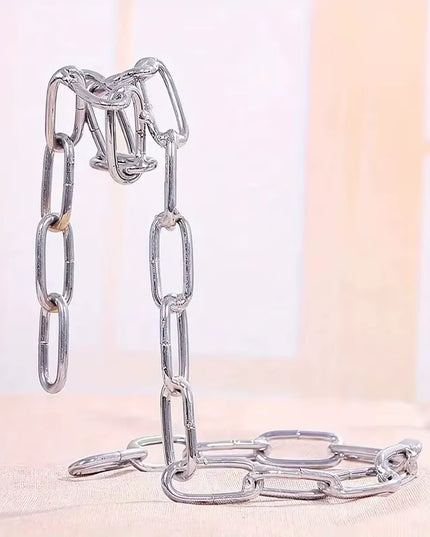 Decorative simple Iron Chain Wine bootle holder Rack 