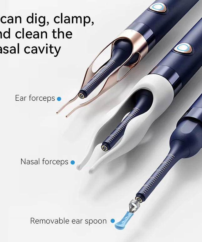 Smart Ear Cleaner- Waterproof Ear Wax Removal kit with Camera for any age or pets