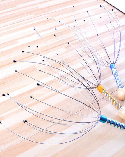 Octopus Head Scratching Scalp Relaxation Relief Massager, Relieves Tension Health Care Tools Random