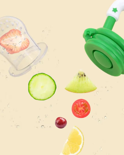 Food grade Baby Silicone feeder ,Food and fruits Supplement Pacifier Molar Stick - colorful set of 4pcs